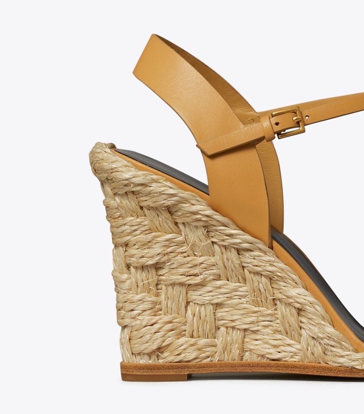 Tory Burch designer espadrilles Closed-Toe High Espadrille in PERFECT BLACK detail