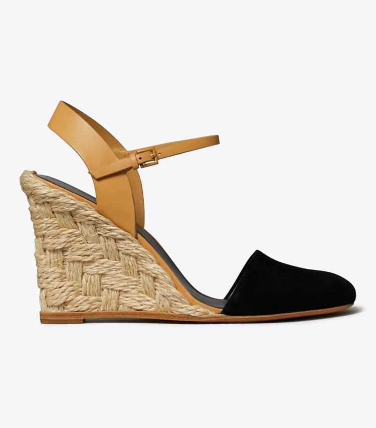 Tory Burch designer espadrilles Closed-Toe High Espadrille in PERFECT BLACK side