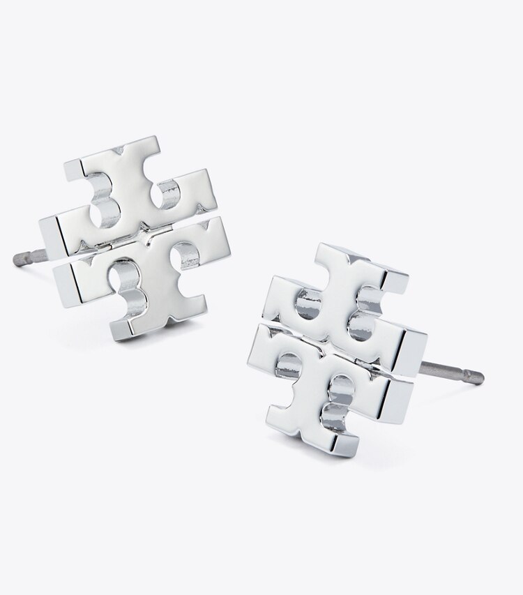 Tory Burch designer boucles d'oreilles Clous d'oreilles Icon dans Tory Silver détails