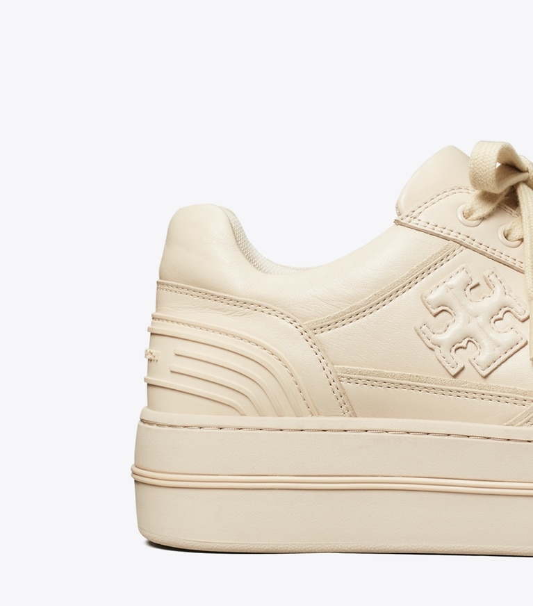 Tory Burch designer sneakers Clover Court Platform Sneaker in PINK PRIMROSE / PINK PRIMROSE angle