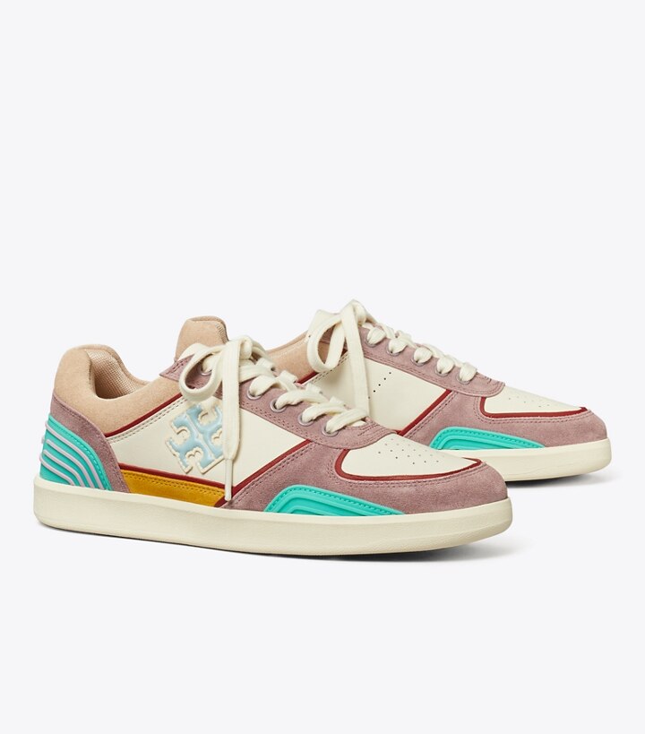 Tory Burch Women's Howell Lace Up Sneakers - 11 / Titanium White