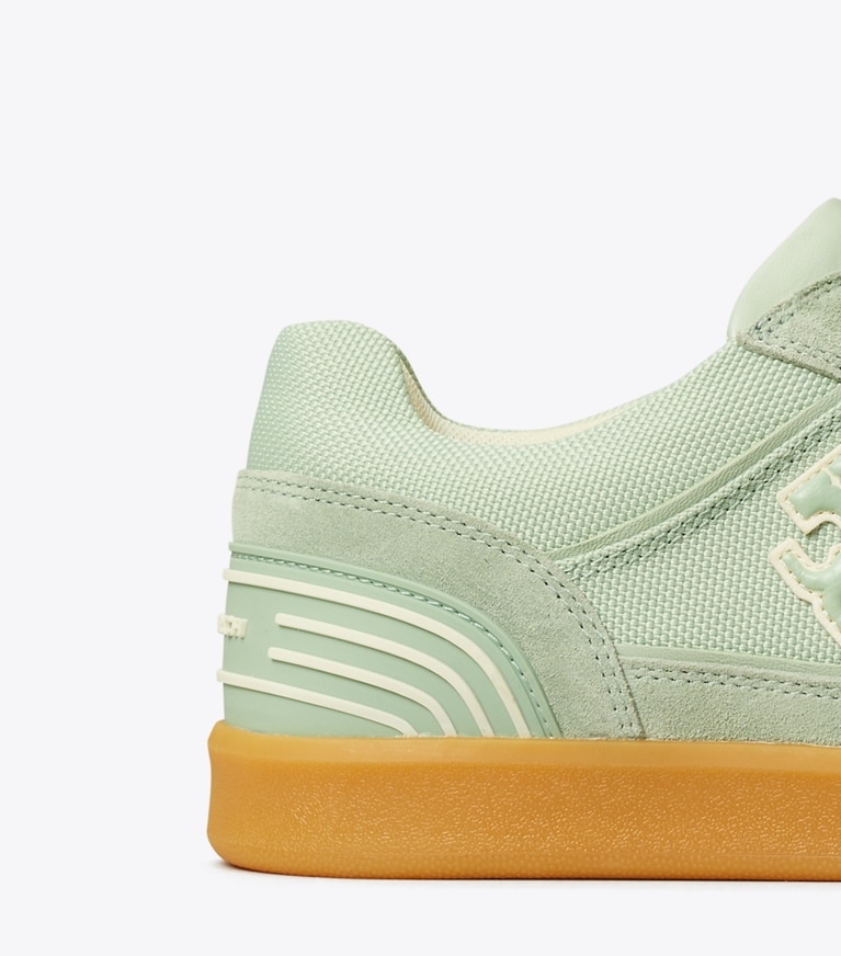 Tory Burch designer sneakers Clover Court Sneaker in AQUA MINT / AQUA MINT / AQUA MINT angle