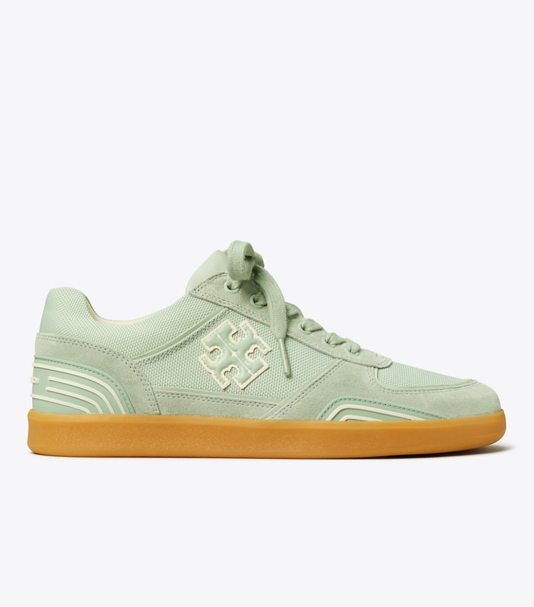 Tory Burch designer sneakers Clover Court Sneaker in AQUA MINT / AQUA MINT / AQUA MINT side
