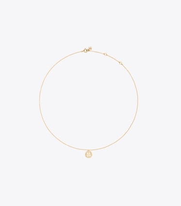 Tory Burch designer collane Collana con pendente Miller in Tory Gold front