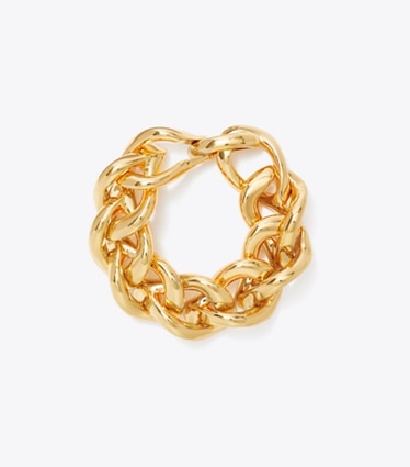 Tory Burch designer collane Collana iconica portafortuna in Tory Gold front