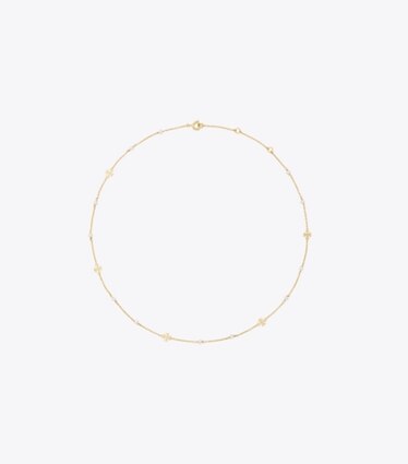 Tory Burch designer collane Collana Kira Pearl Delicate in Tory Gold / Pearl front
