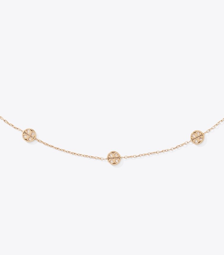 Tory Burch diseñador collares Collar icon en Tory Gold detalle