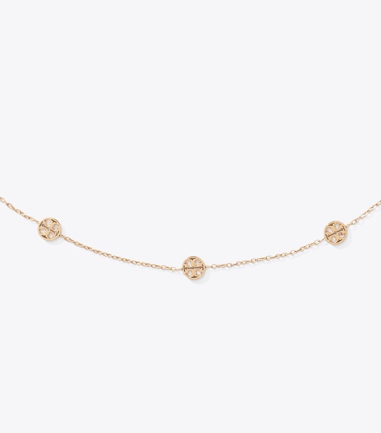 Tory Burch diseñador collares Collar icon en Tory Gold detalle