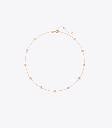 Tory Burch diseñador collares Collar icon en Tory Gold frente