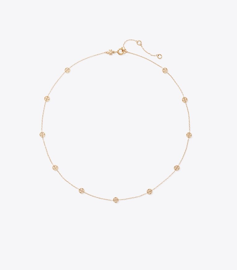 Tory Burch diseñador collares Collar icon en Tory Gold frente