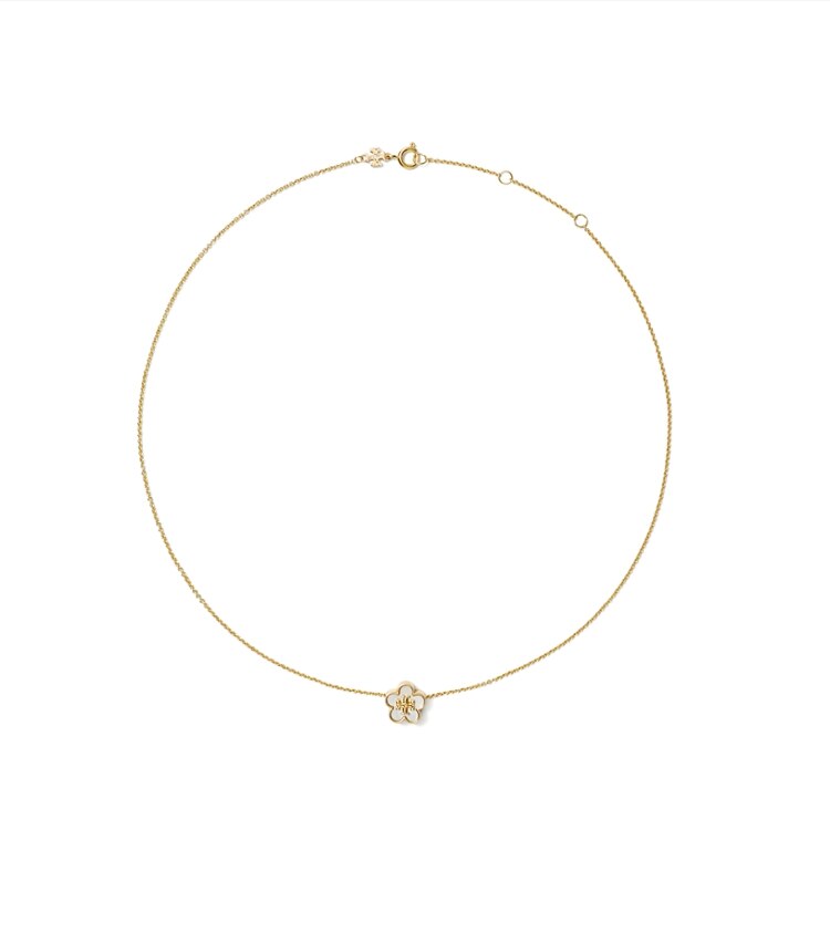 Tory Burch designer colliers Collier à pendentif Forget Me Not in Tory Gold / Mother of Pearl additional