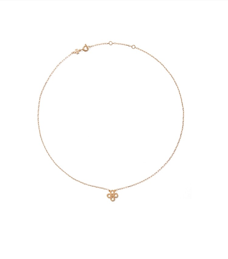 Tory Burch designer colliers Collier à pendentif Myosotis dans Tory Gold supplémentaire