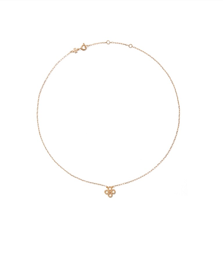 Tory Burch designer colliers Collier à pendentif Myosotis dans Tory Gold supplémentaire