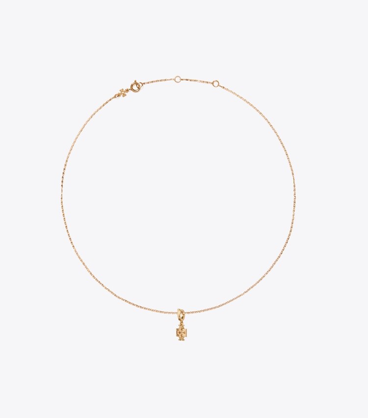 Tory Burch designer colliers Collier chaîne Curiosity in Tory Gold / Cream front