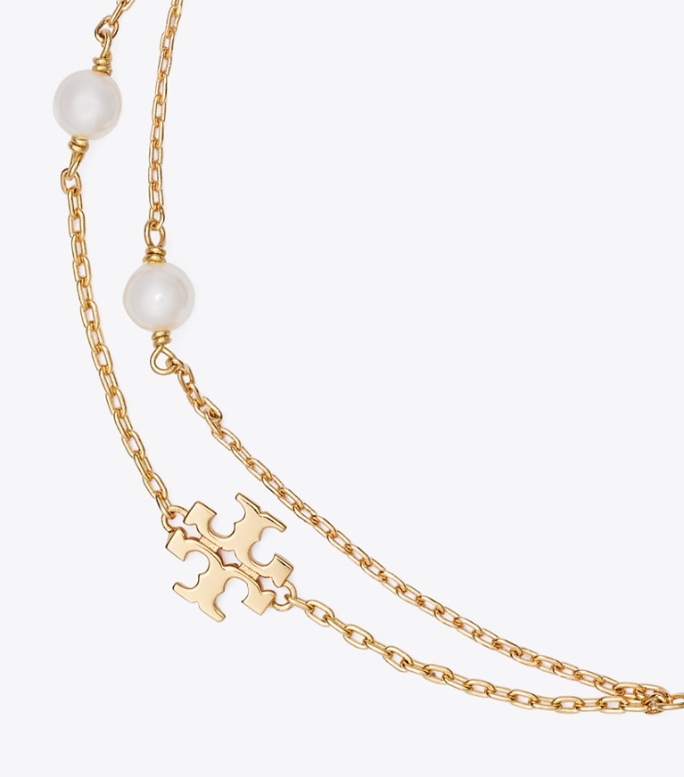 Tory Burch designer bracelets Collier de perles superposées Moondance in Tory Gold / Cream informations