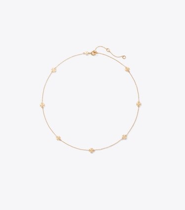 Tory Burch designer colliers Collier Icon délicat dans Tory Gold de face