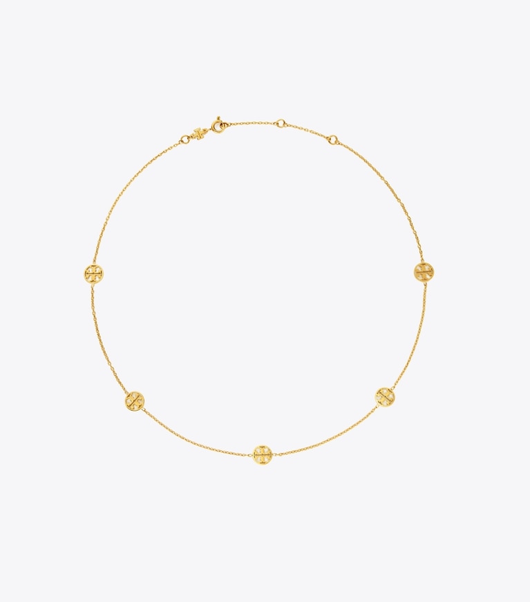 Tory Burch designer colliers Collier Miller in Tory Gold front