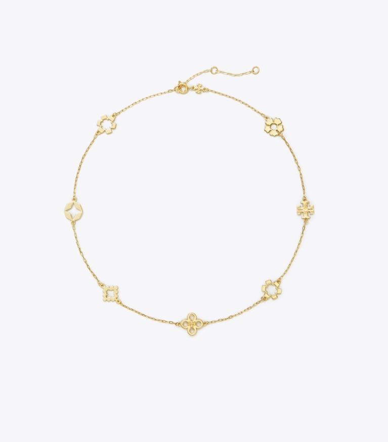 Tory Burch designer colliers Collier Myosotis dans Tory Gold de face