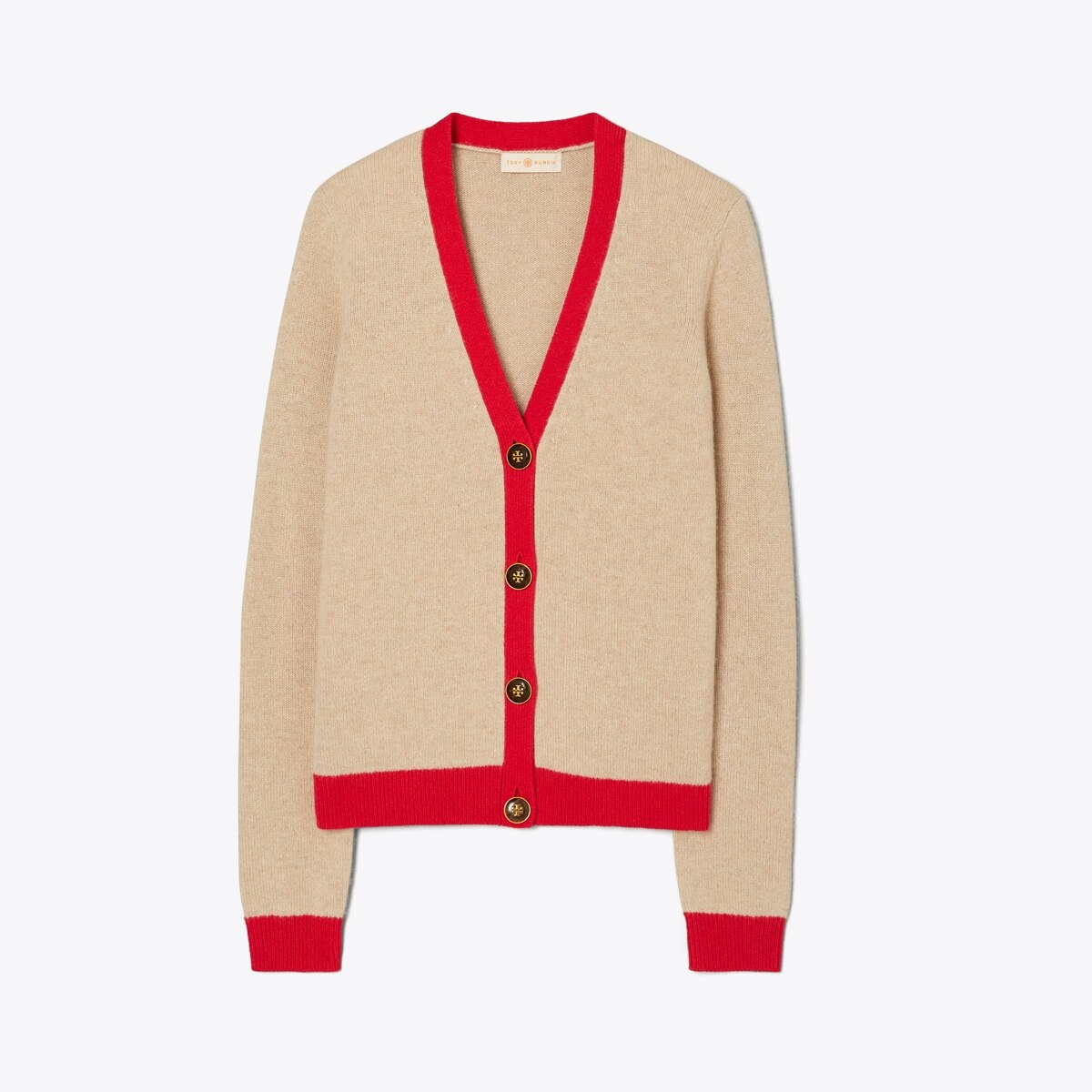 Color-Block Cashmere Cardigan: Women's Designer Sweaters | Tory Burch