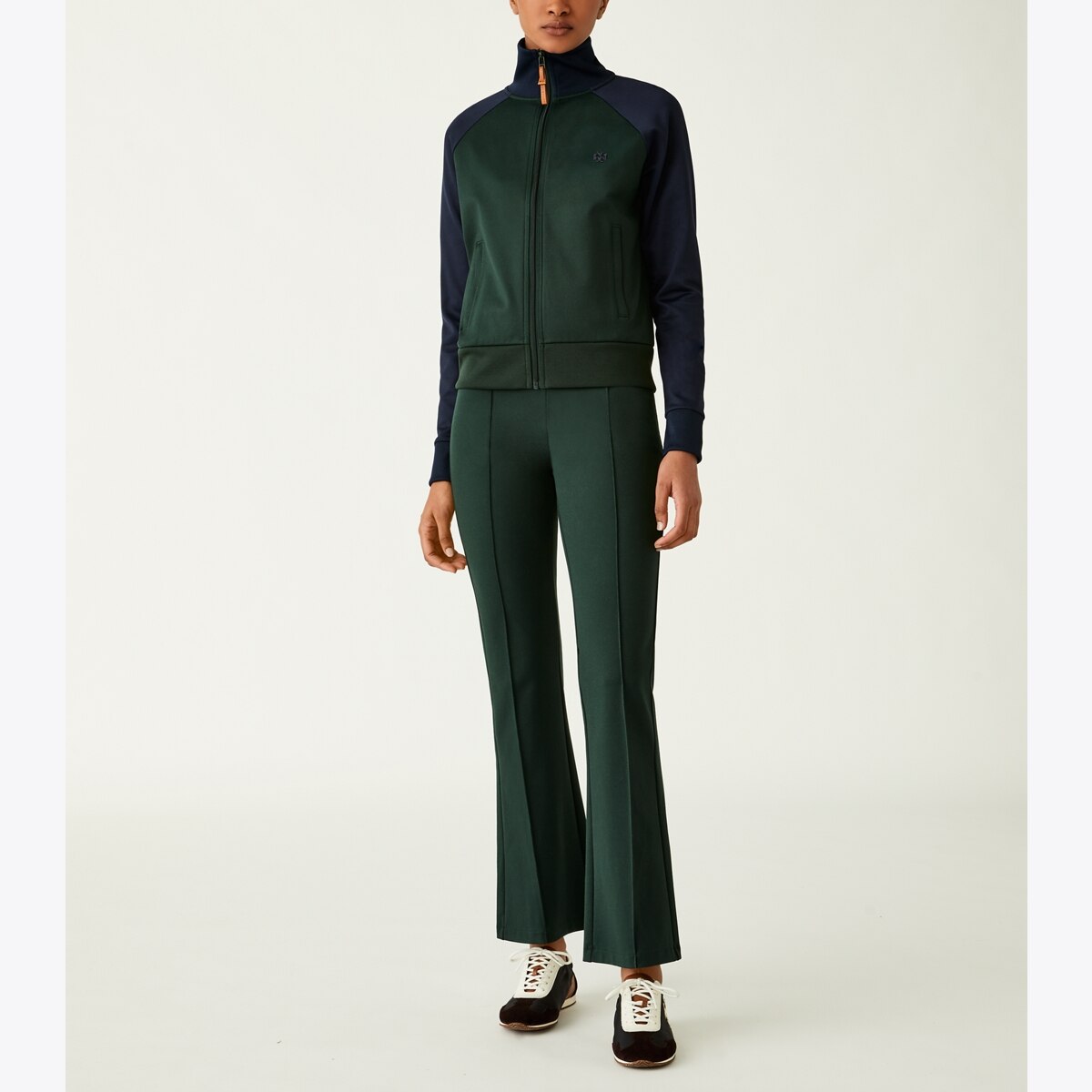 Color-Block Double Knit Track Jacket: Women's Designer