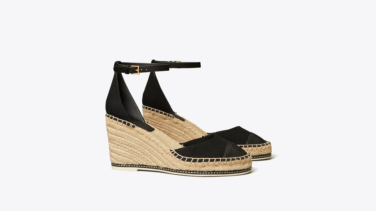 Color Block Espadrille Wedge Women s Designer Espadrilles Tory