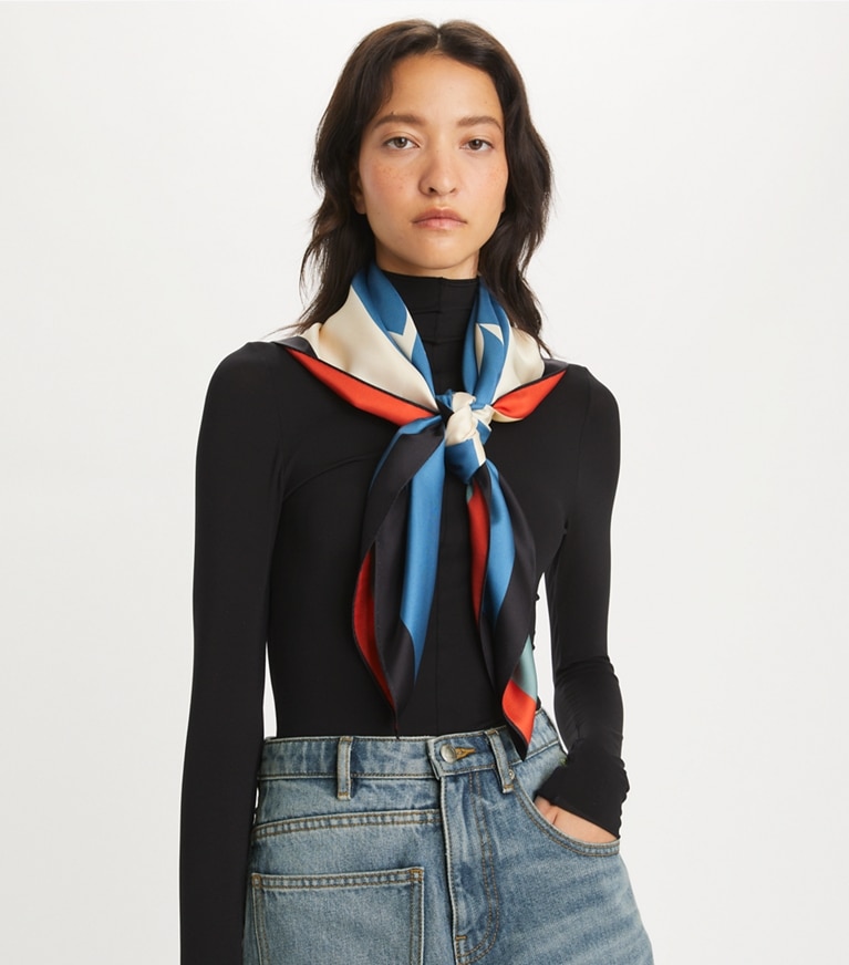 Tory burch 2025 silk scarf