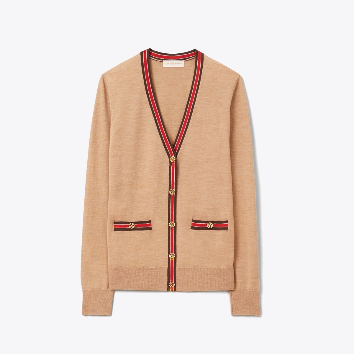 Color-Block Madeline Cardigan: Women's Designer Sweaters | Tory Burch