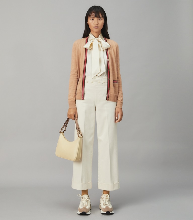 Color Block Madeline Cardigan Women s Designer Sweaters Tory Burch