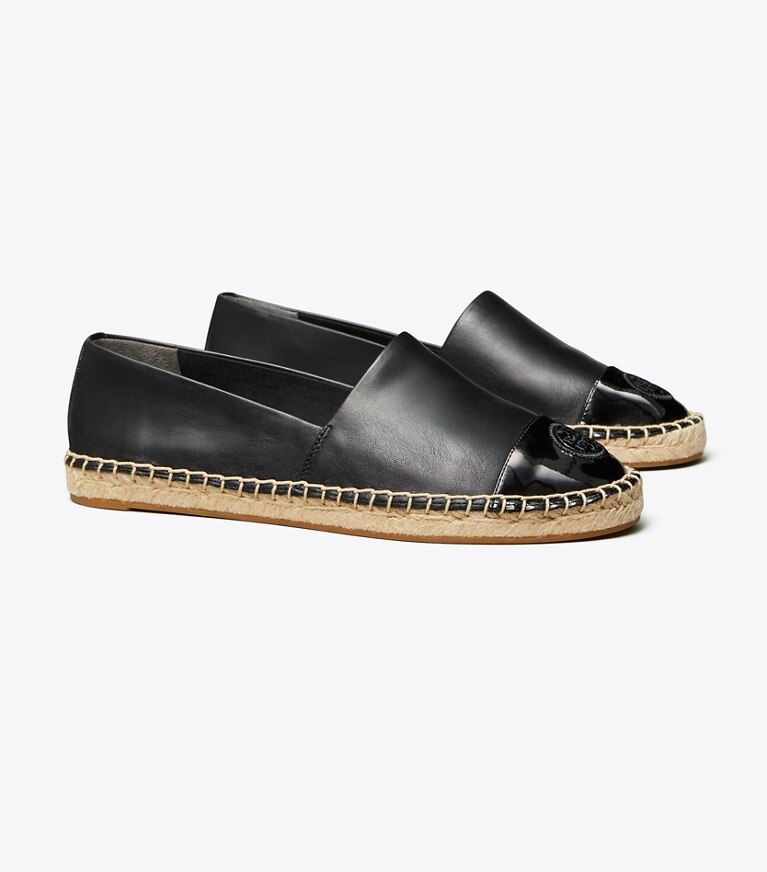 Tory burch color deals block flat espadrille