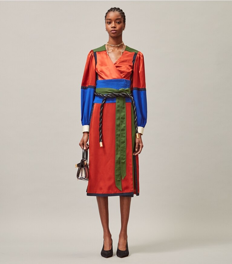 Tory burch shop color block dress