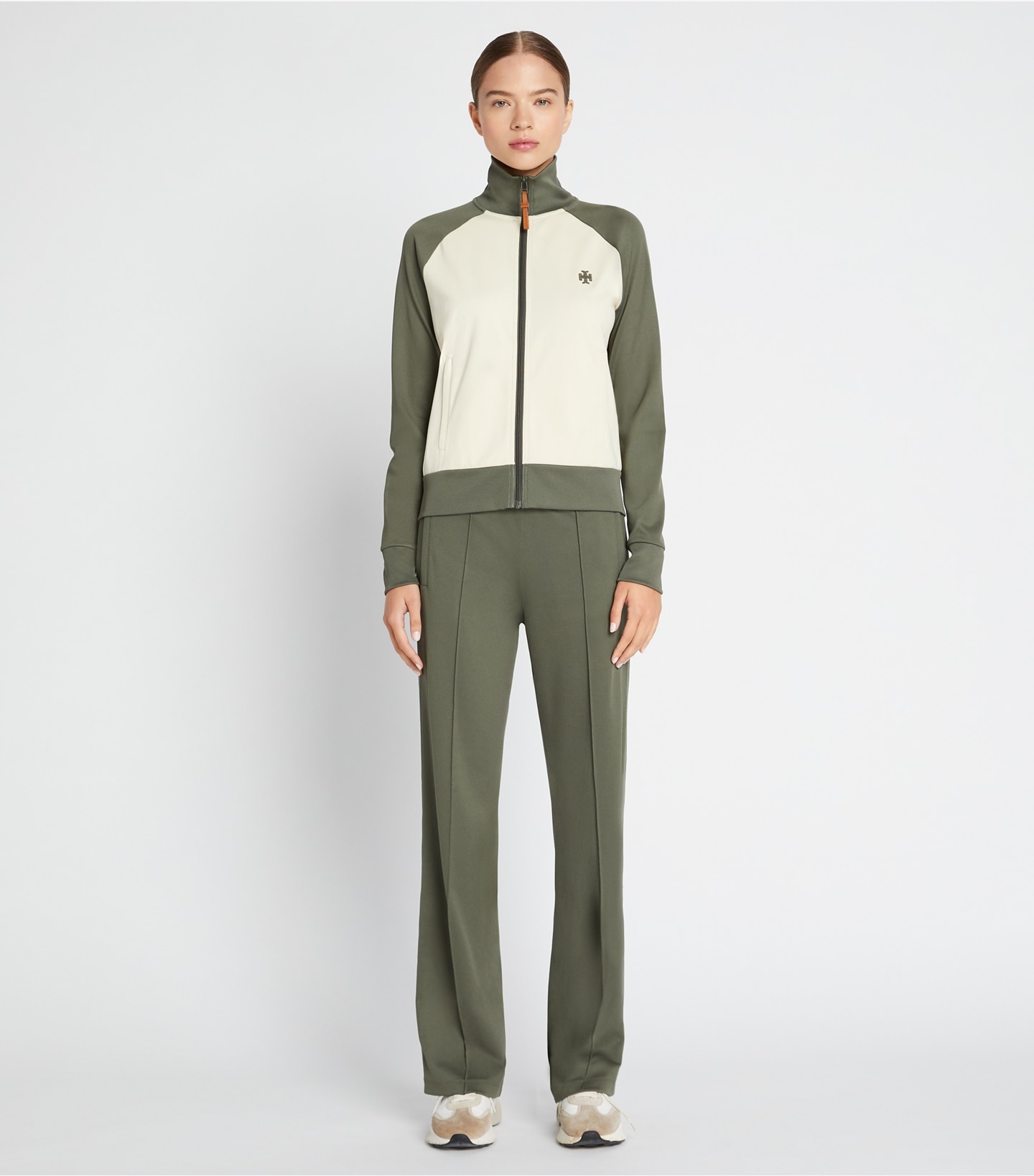 Color-Block Zip Track Jacket