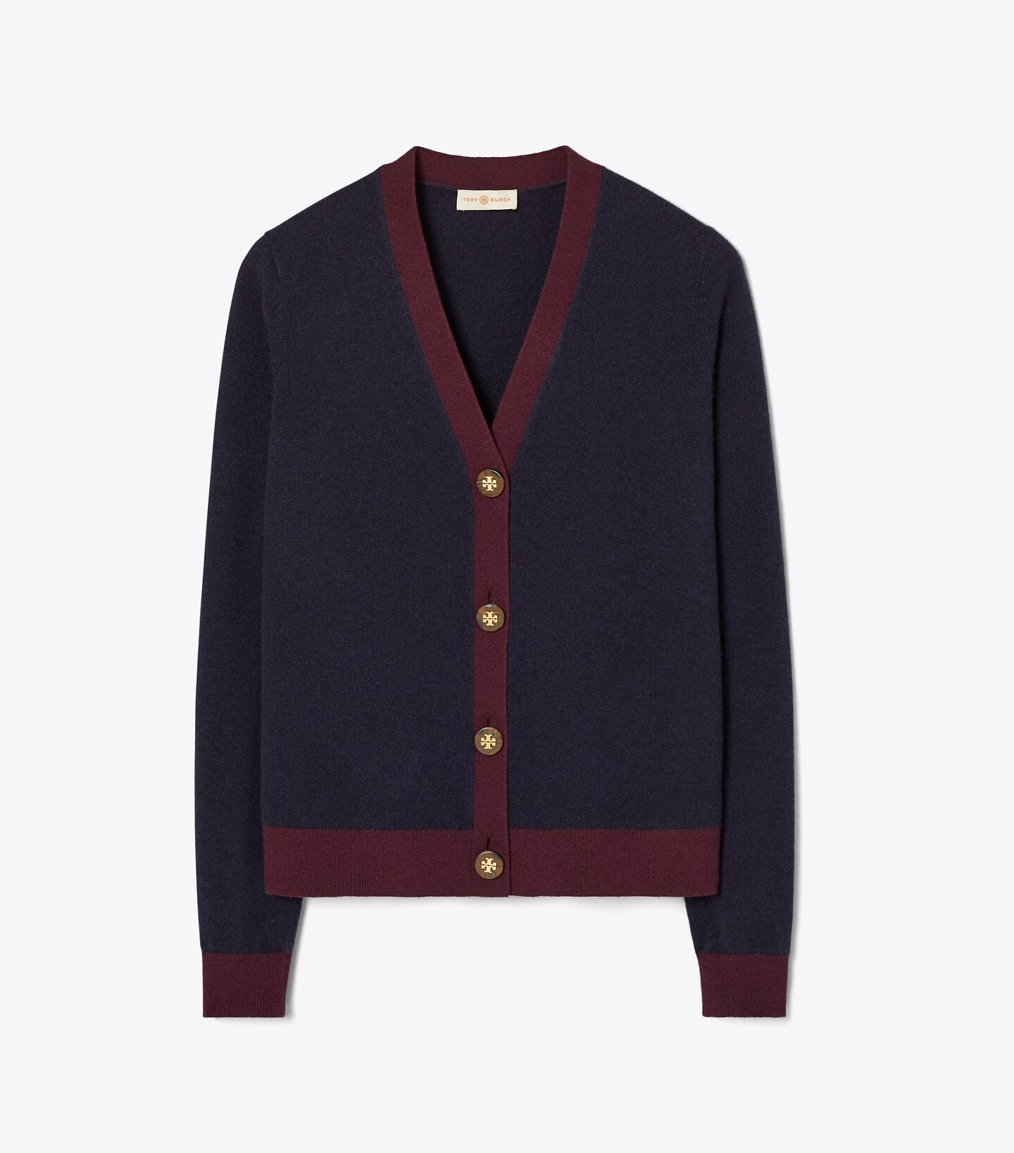 Colorblock Cashmere Cardigan