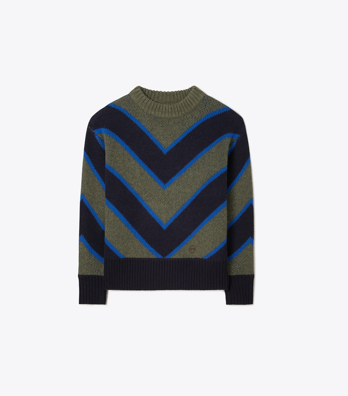 Colorblock Chevron Sweater