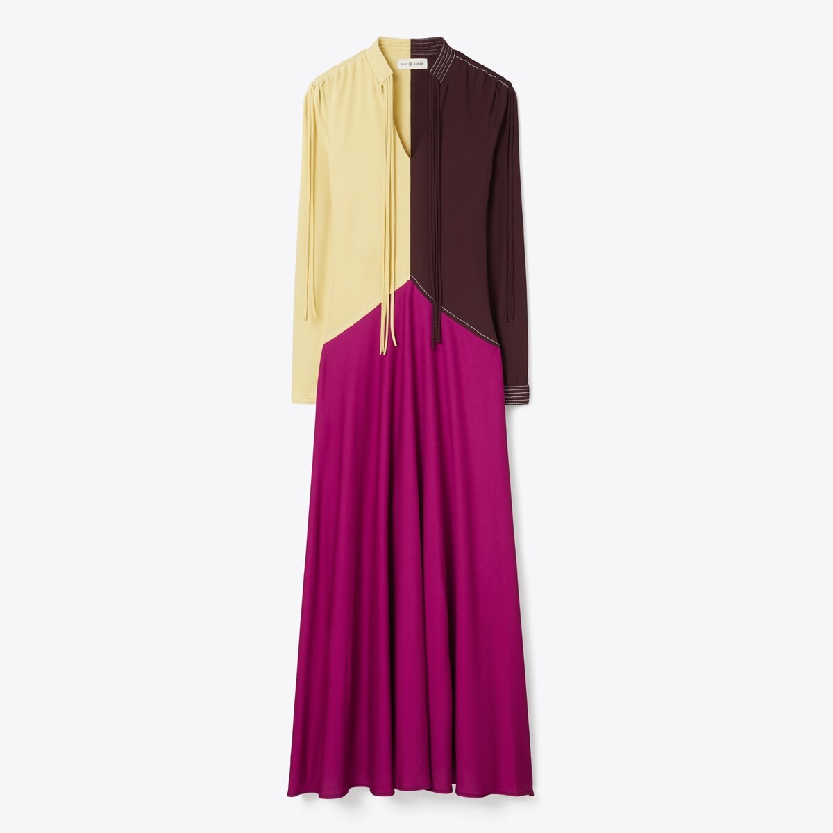Colorblock Crepe Jersey Dress : Women's Designer Dresses | Tory Burch