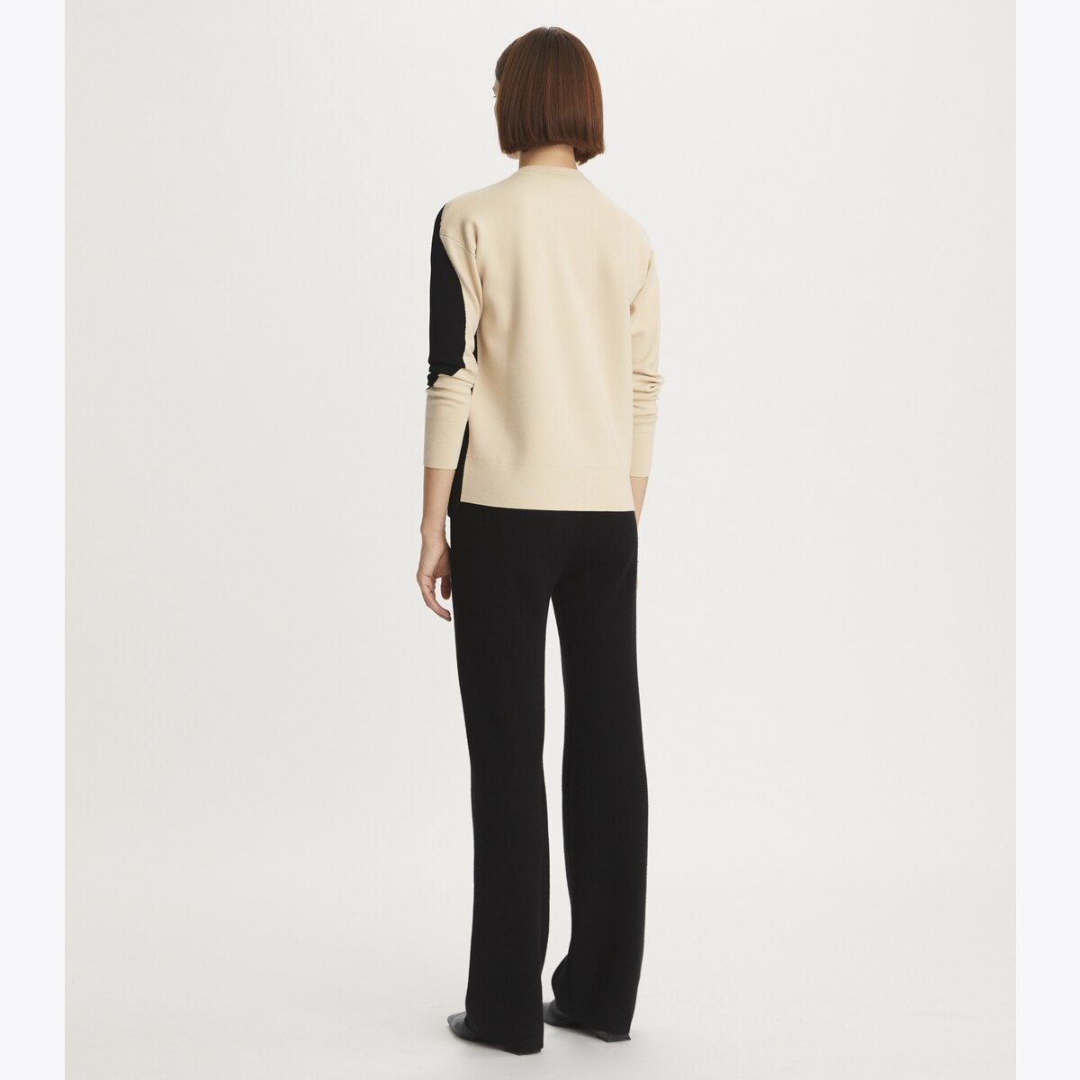 Colorblock Crewneck: Women's Designer Sweaters | Tory Burch
