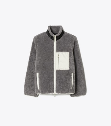 TORY BURCH トリーバーチ　ネイビー ドット柄 ノーカラージャケット M TORY BURCH トリーバーチ ネイビー ドット柄 ノーカラージャケット M