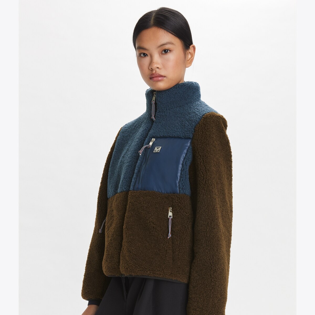 かわいい新作 colorblock-fleece-jacket-on- ジャケット・アウター
