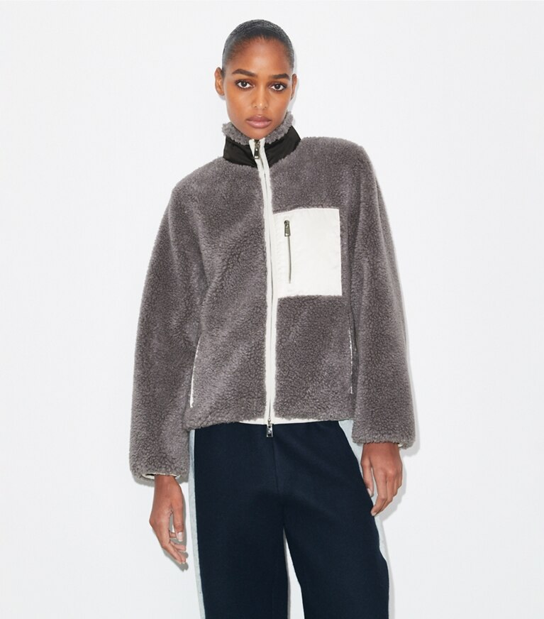 ㉑マルチカラーブロックフリース カラーブロック フリースジャケット: レディース コート | Tory Burch JP