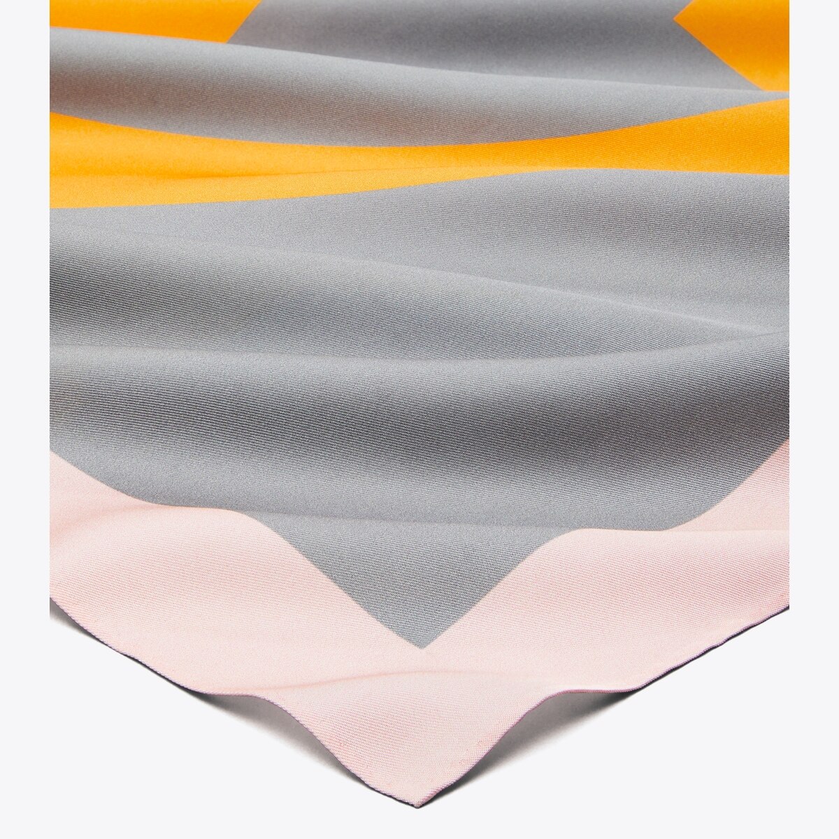 TORY BURCH｜ (COLOR-BLOCK LOGO SILK SQUARE (160517-800)) Colorblock Logo Silk Square: Women's Designer Scarves | Tory