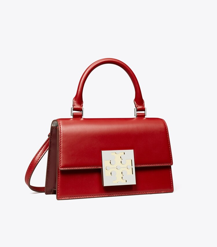 Tory Burch designer crossbody bags Colorblock Mini Bag in Brick angle