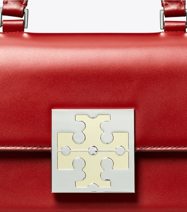 Tory Burch designer crossbody bags Colorblock Mini Bag in Brick angle