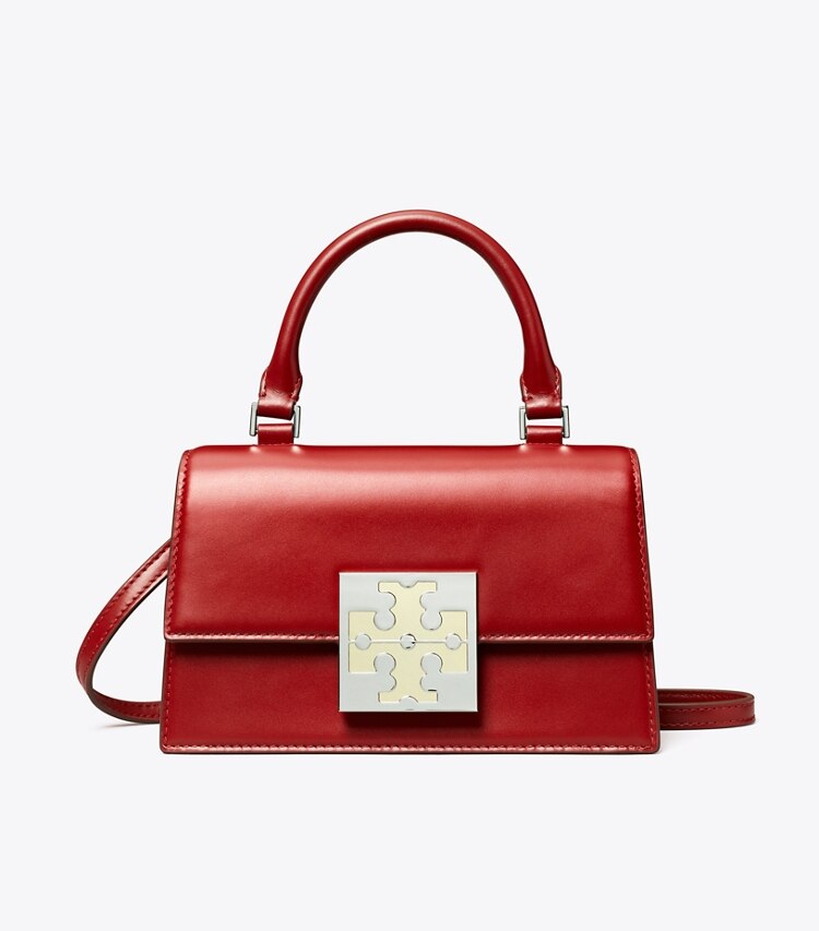 Tory Burch designer crossbody bags Colorblock Mini Bag in Brick front