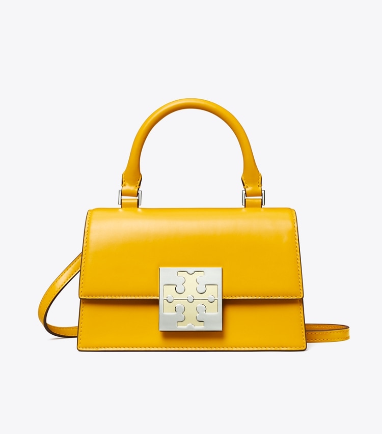 Tory Burch designer crossbody bags Colorblock Mini Bag in Golden Crest front