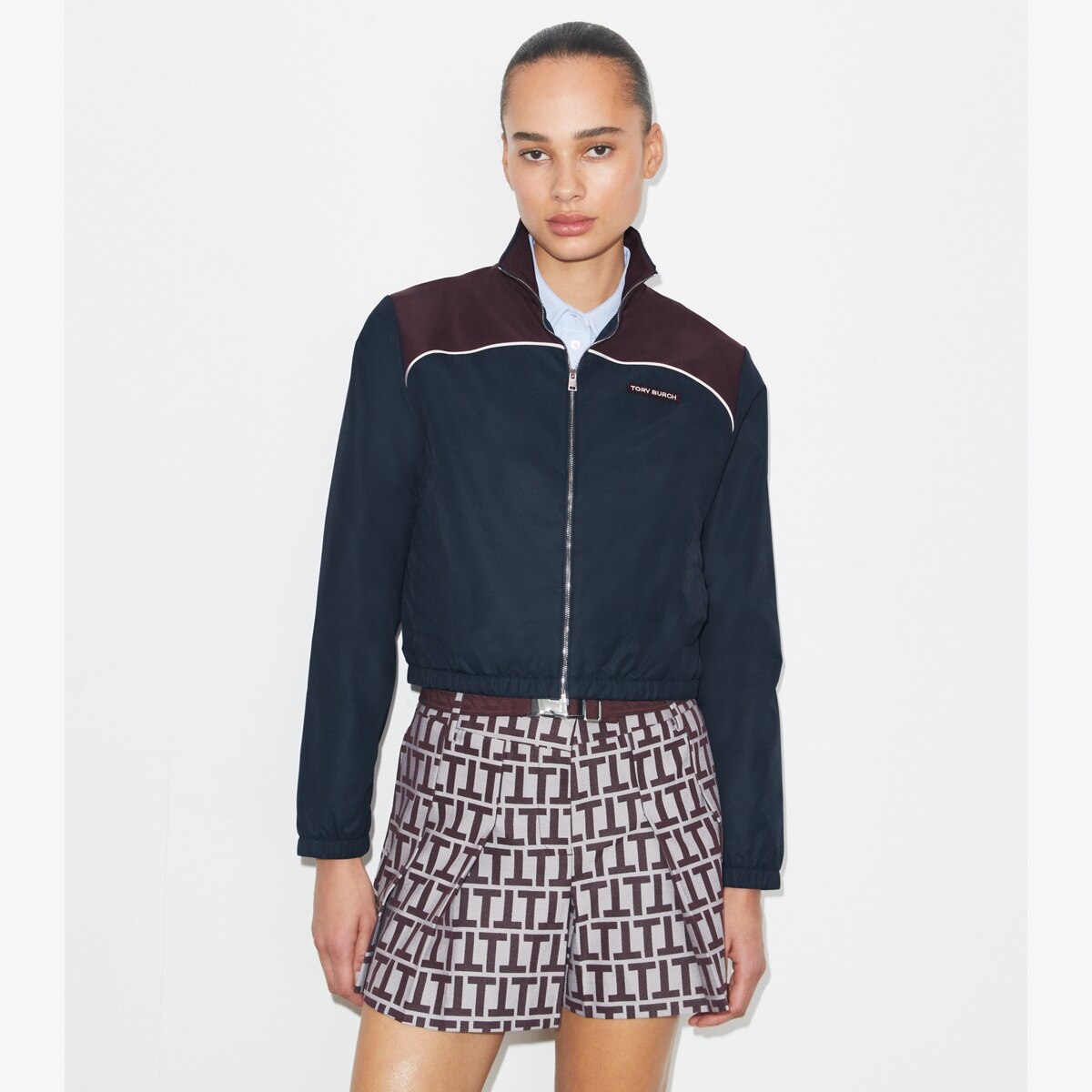 Colorblock Nylon Jacket: Women's Designer Jackets | Tory Burch