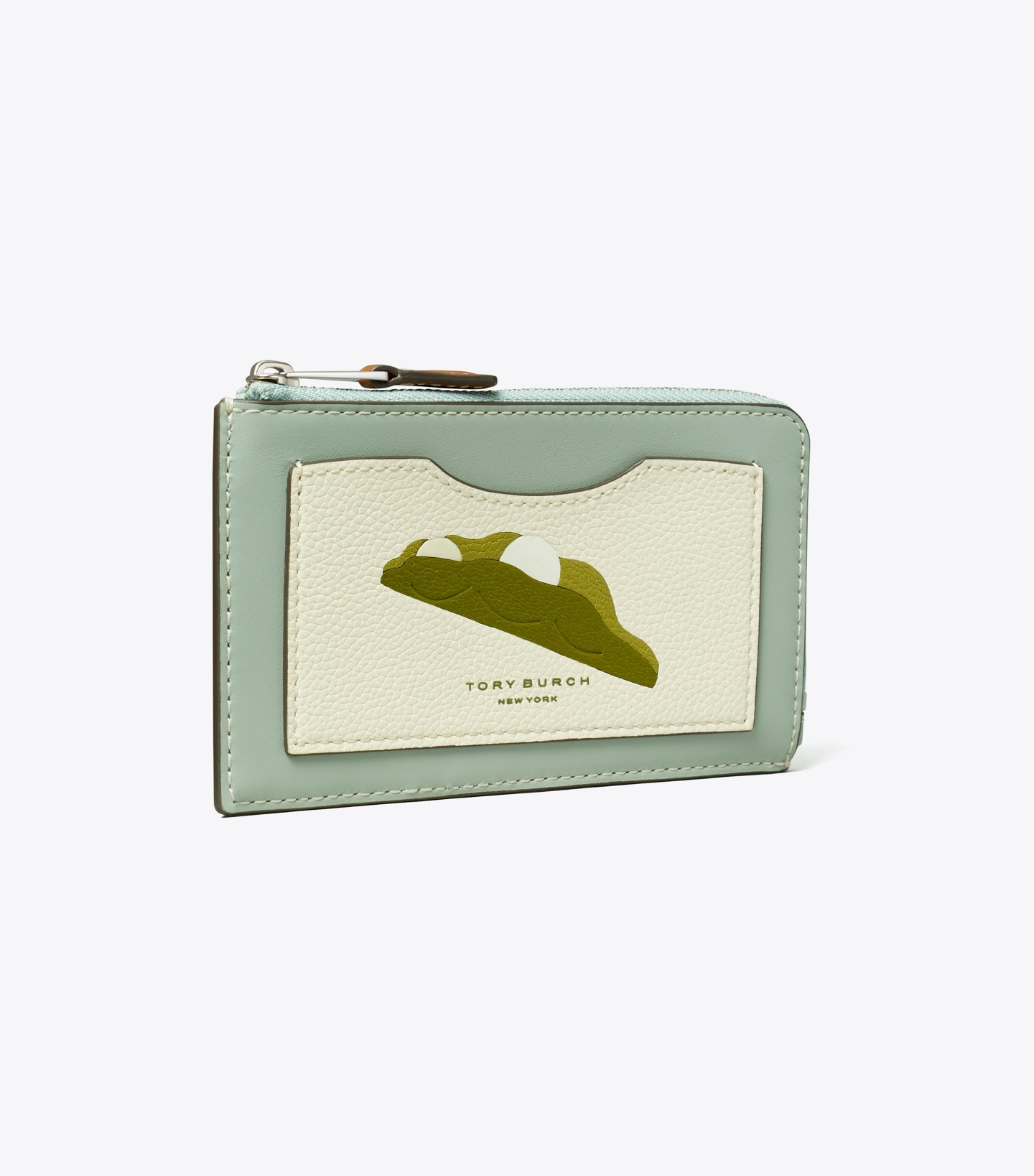 Colorblock Pea Pod Zip Card Case