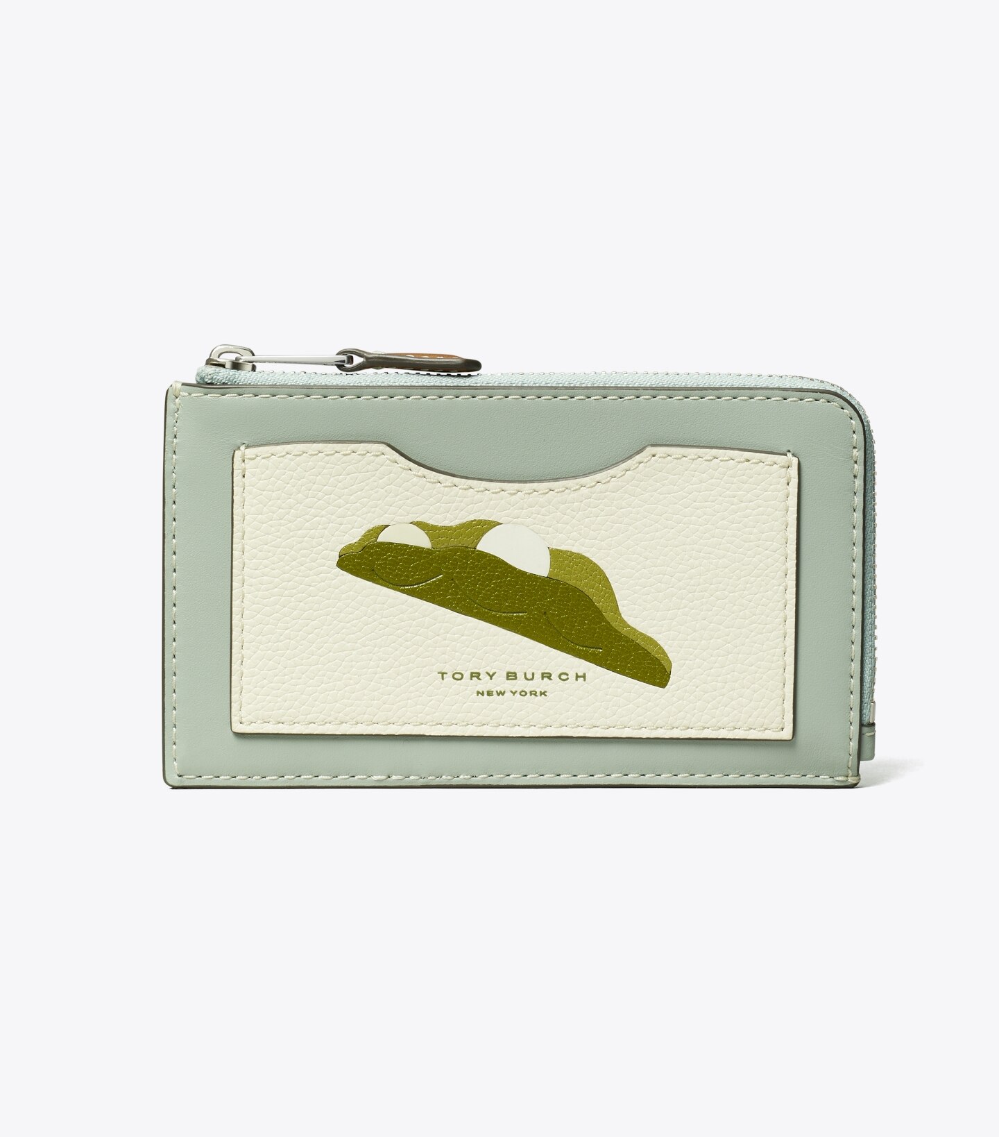 Colorblock Pea Pod Zip Card Case