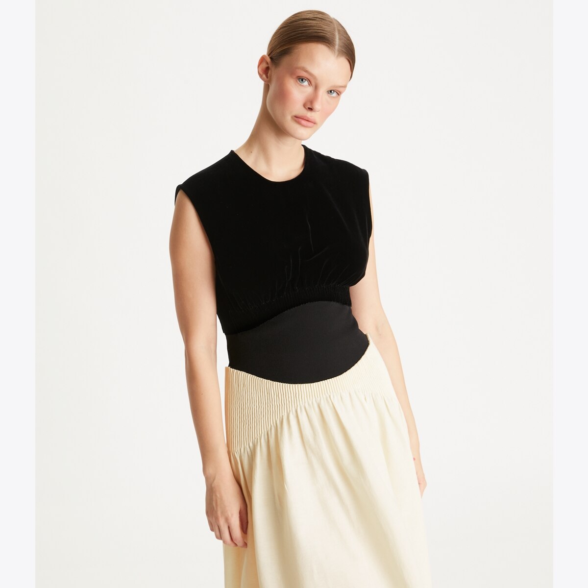 ワンピース Tory Burch FW22 COLORBLOCK DRESS (142036_915) Colorblock One Shoulder Dress by Tory Burch | Rent the Runway