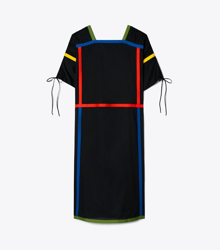 Colorblock Poplin Caftan: Women's Designer Dresses | Tory Burch