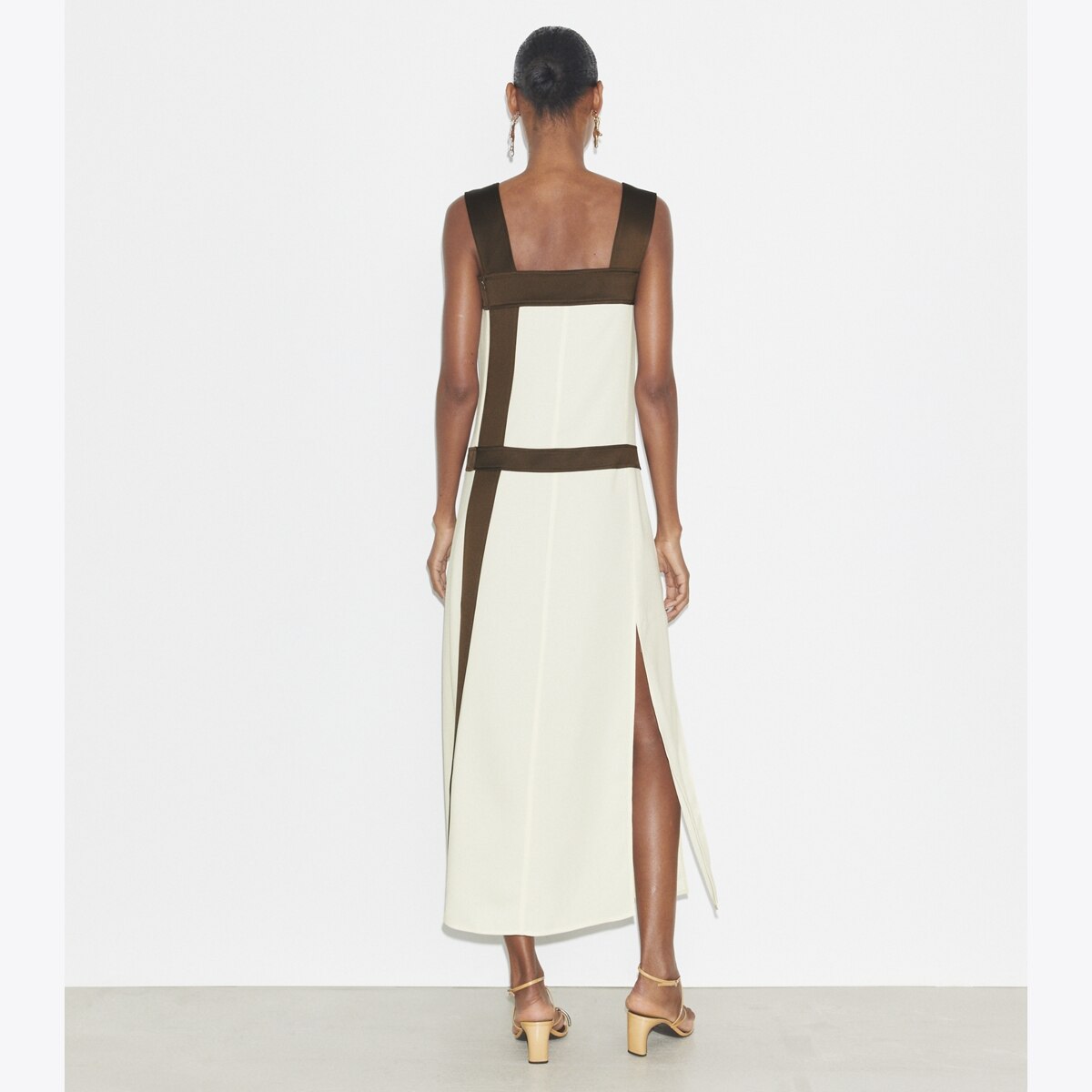 ワンピース Tory Burch FW22 COLORBLOCK DRESS (142036_915) Colorblock Sweater Dress: Women's Designer Dresses | Tory Burch