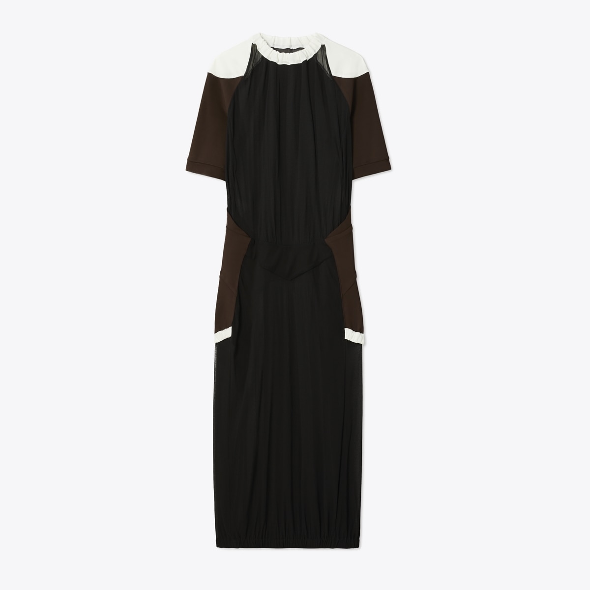 TORY BURCH｜DRESSES (EMBELLISHED POPLIN COLLAR SWEATER D Embellished Poplin Collar Sweater Dress: Women's Designer
